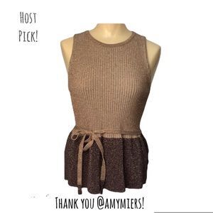 Anthro Moth “Riella” Peplum Sweater Size S